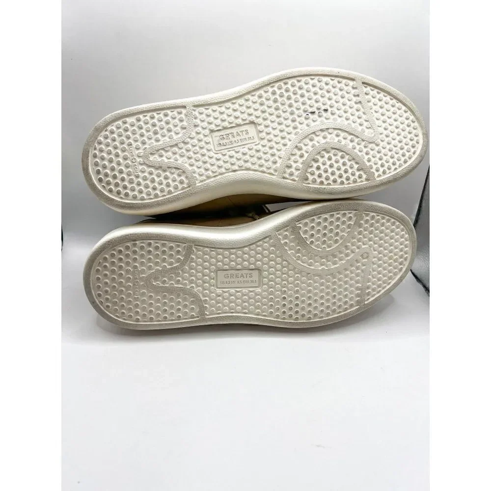 Greats Beige Platform Sneakers Size 8.5